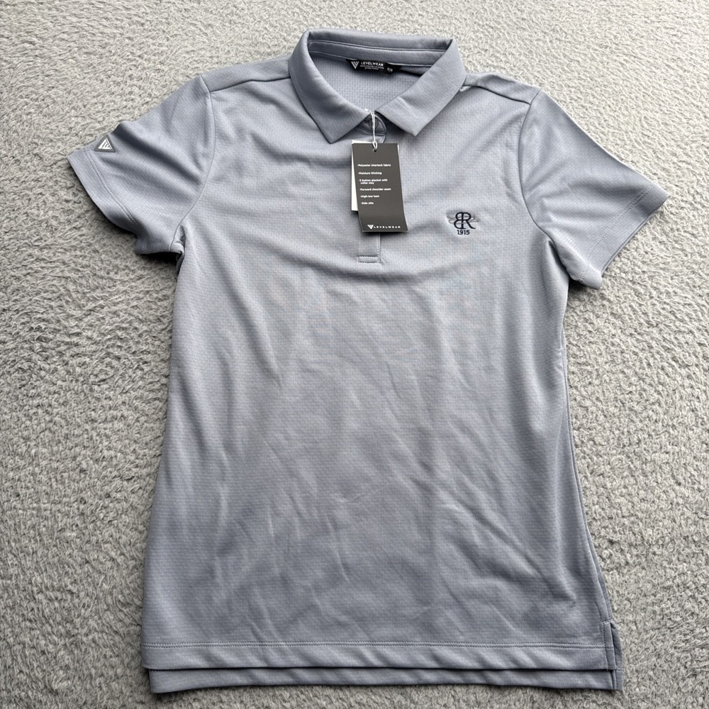 Levelwear Rhythm Polo Golf Shirt Womens Medium S/S Pickleball Tennis Performance